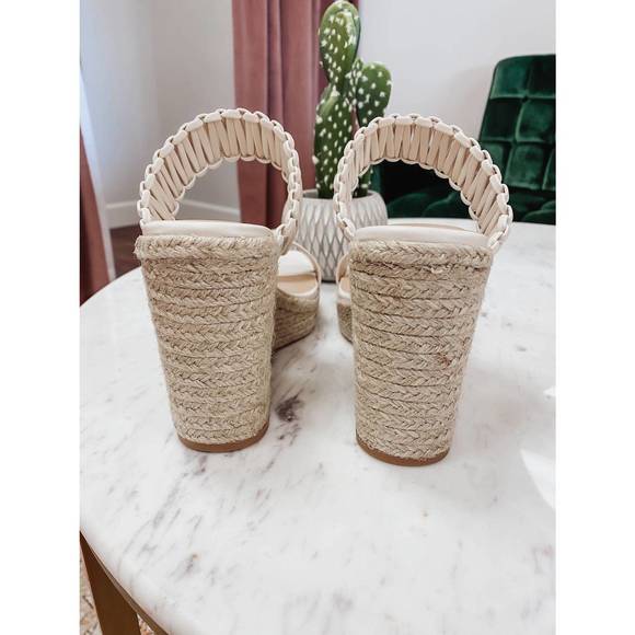 NEW CCOCCI women's the tulum wedge in bone - Picture 3 of 5